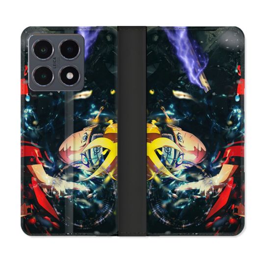 Housse cuir portefeuille Pour Xiaomi 15T Pro Manga Boruto Eclair