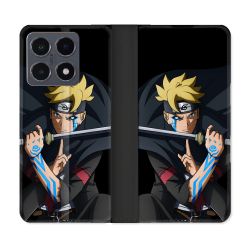 Housse cuir portefeuille Pour Xiaomi 15T Pro Manga Boruto Tatouage