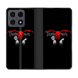 Housse cuir portefeuille Pour Xiaomi 15T Pro Manga Death Note Noir