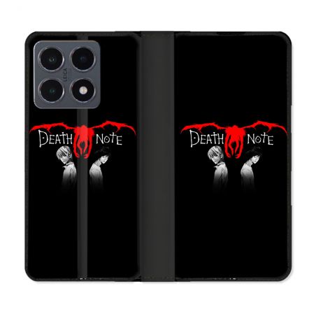 Housse cuir portefeuille Pour Xiaomi 15T Pro Manga Death Note Noir