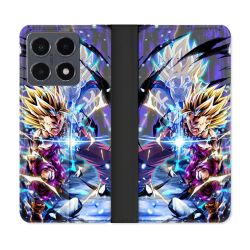 Housse cuir portefeuille Pour Xiaomi 15T Pro Manga Dragon Ball Sangohan Duo