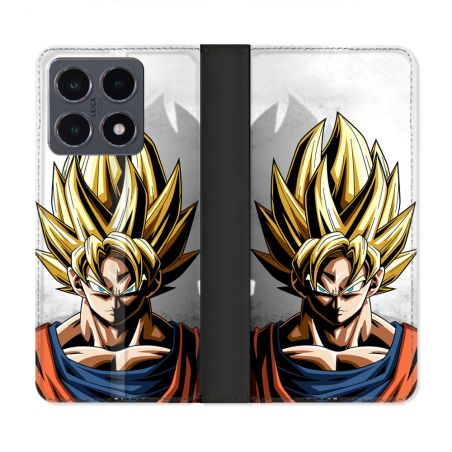 Housse cuir portefeuille Pour Xiaomi 15T Pro Manga Dragon Ball Sangoku Portrait