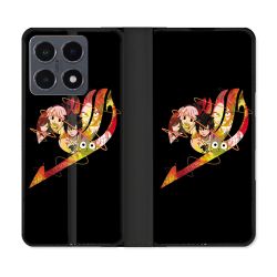 Housse cuir portefeuille Pour Xiaomi 15T Pro Manga Fairy Tail Logo Noir