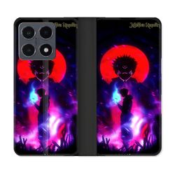 Housse cuir portefeuille Pour Xiaomi 15T Pro Manga Jujutsu Kaisen Itadori Sukuna