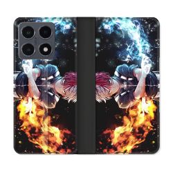 Housse cuir portefeuille Pour Xiaomi 15T Pro Manga My Hero Academia Shoto