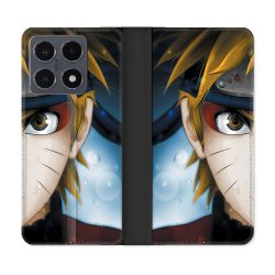 Housse cuir portefeuille Pour Xiaomi 15T Pro Manga Naruto Blanc