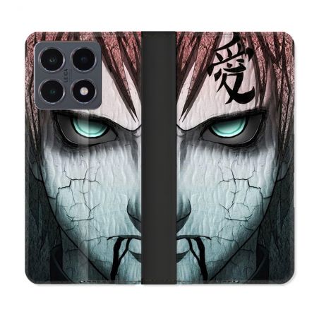 Housse cuir portefeuille Pour Xiaomi 15T Pro Manga Naruto Gaara