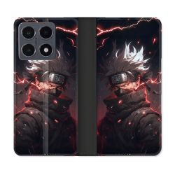 Housse cuir portefeuille Pour Xiaomi 15T Pro Manga Naruto Kakashi Dark
