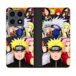 Housse cuir portefeuille Pour Xiaomi 15T Pro Manga Naruto Team