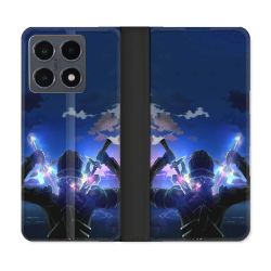 Housse cuir portefeuille Pour Xiaomi 15T Pro Manga SAO sword Art Online Epee