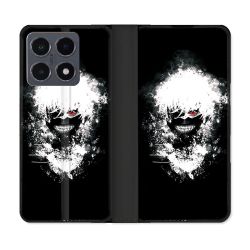 Housse cuir portefeuille Pour Xiaomi 15T Pro Manga Tokyo Ghoul Kaneki Tag