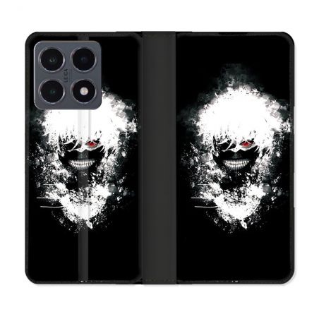 Housse cuir portefeuille Pour Xiaomi 15T Pro Manga Tokyo Ghoul Kaneki Tag