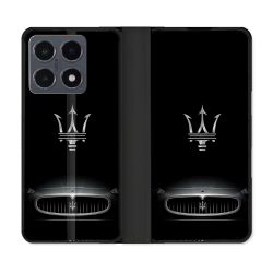 Housse cuir portefeuille Pour Xiaomi 15T Pro Maserati
