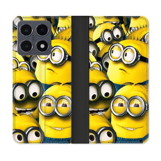 Housse cuir portefeuille Pour Xiaomi 15T Pro Minions Groupe