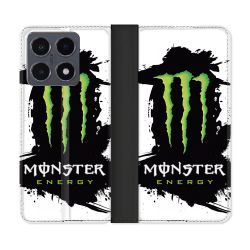 Housse cuir portefeuille Pour Xiaomi 15T Pro Monster Energy Tache