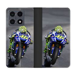 Housse cuir portefeuille Pour Xiaomi 15T Pro Moto Course GP Wheeling 46