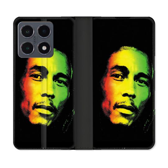 Housse cuir portefeuille Pour Xiaomi 15T Pro Musique Bob Marley 2