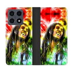 Housse cuir portefeuille Pour Xiaomi 15T Pro Musique Bob Marley Color