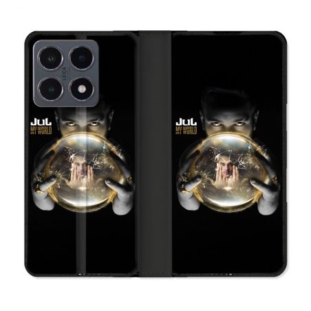 Housse cuir portefeuille Pour Xiaomi 15T Pro Musique Jul Affiche
