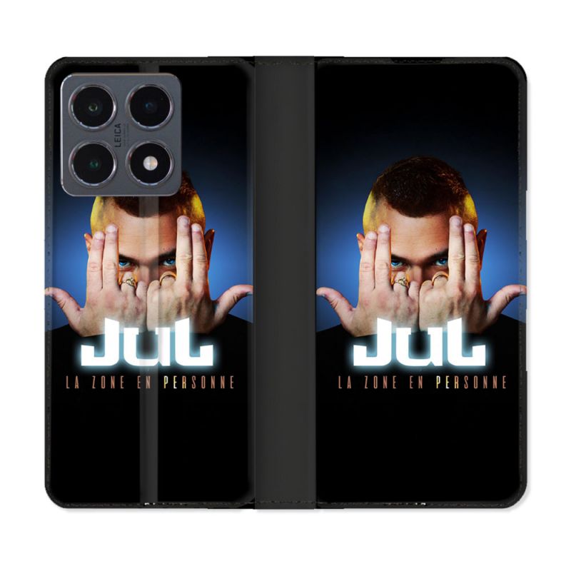 Housse cuir portefeuille Pour Xiaomi 15T Pro Musique Jul Signe