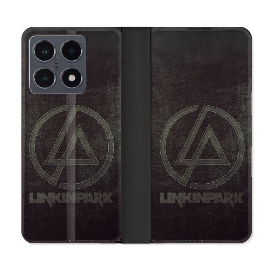 Housse cuir portefeuille Pour Xiaomi 15T Pro Musique Rock Linkin Park