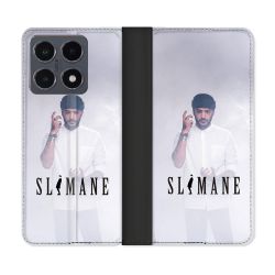 Housse cuir portefeuille Pour Xiaomi 15T Pro Musique Slimane Blanc