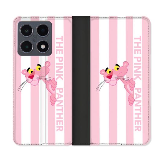Housse cuir portefeuille Pour Xiaomi 15T Pro Panthere Rose