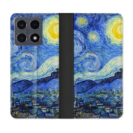 Housse cuir portefeuille Pour Xiaomi 15T Pro Peinture La nuit étoilée
