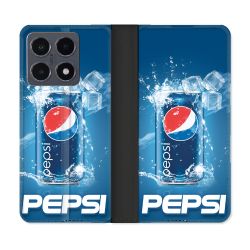 Housse cuir portefeuille Pour Xiaomi 15T Pro Pepsi