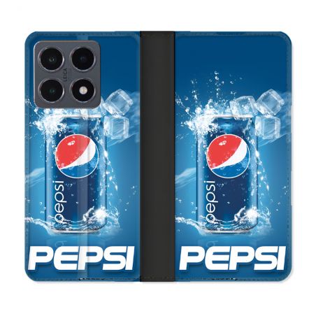 Housse cuir portefeuille Pour Xiaomi 15T Pro Pepsi