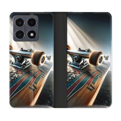 Housse cuir portefeuille Pour Xiaomi 15T Pro Planche Skate