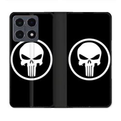 Housse cuir portefeuille Pour Xiaomi 15T Pro Punisher