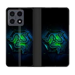 Housse cuir portefeuille Pour Xiaomi 15T Pro Razer