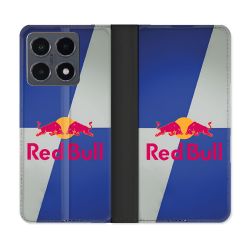 Housse cuir portefeuille Pour Xiaomi 15T Pro Red Bull Classique
