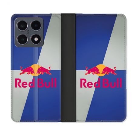 Housse cuir portefeuille Pour Xiaomi 15T Pro Red Bull Classique