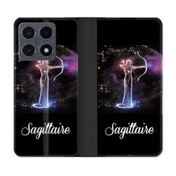 Housse cuir portefeuille Pour Xiaomi 15T Pro Signe Zodiaque 2 Sagittaire
