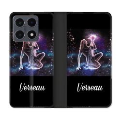 Housse cuir portefeuille Pour Xiaomi 15T Pro Signe Zodiaque 2 Verseau