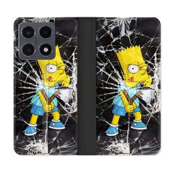 Housse cuir portefeuille Pour Xiaomi 15T Pro Simpson Bart
