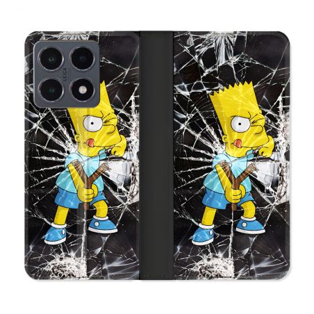 Housse cuir portefeuille Pour Xiaomi 15T Pro Simpson Bart