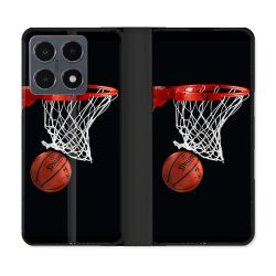 Housse cuir portefeuille Pour Xiaomi 15T Pro Sport Basket Panier