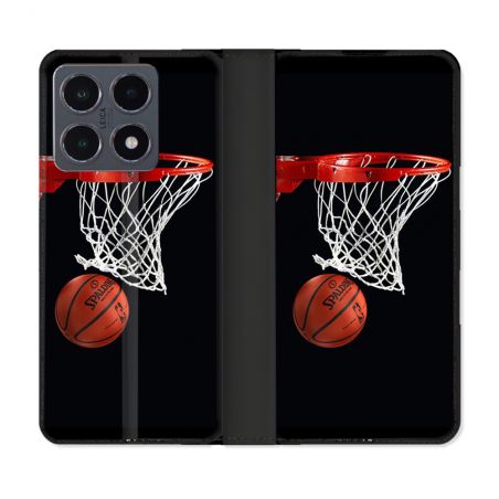 Housse cuir portefeuille Pour Xiaomi 15T Pro Sport Basket Panier