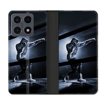 Housse cuir portefeuille Pour Xiaomi 15T Pro Sport Boxe Poing