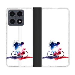Housse cuir portefeuille Pour Xiaomi 15T Pro Sport Cyclisme France