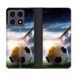 Housse cuir portefeuille Pour Xiaomi 15T Pro Sport Football Stade