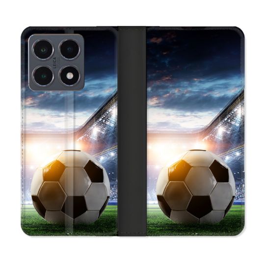 Housse cuir portefeuille Pour Xiaomi 15T Pro Sport Football Stade
