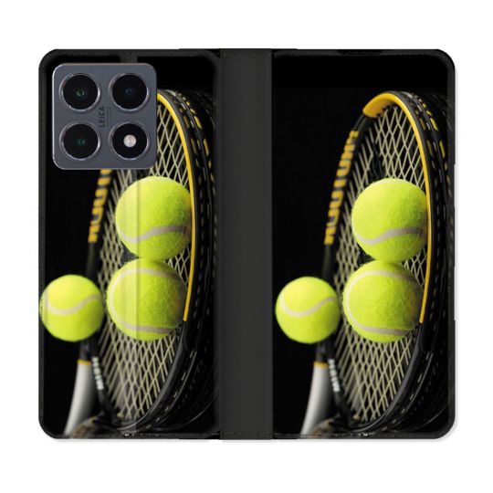 Housse cuir portefeuille Pour Xiaomi 15T Pro Sport Tennis Balls