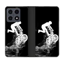 Housse cuir portefeuille Pour Xiaomi 15T Pro Sport VTT Noir