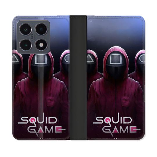 Housse cuir portefeuille Pour Xiaomi 15T Pro Squid Game