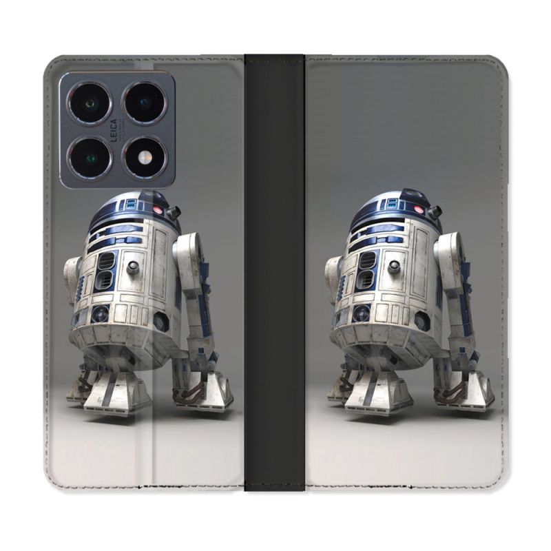 Housse cuir portefeuille Pour Xiaomi 15T Pro Star Wars - R2D2