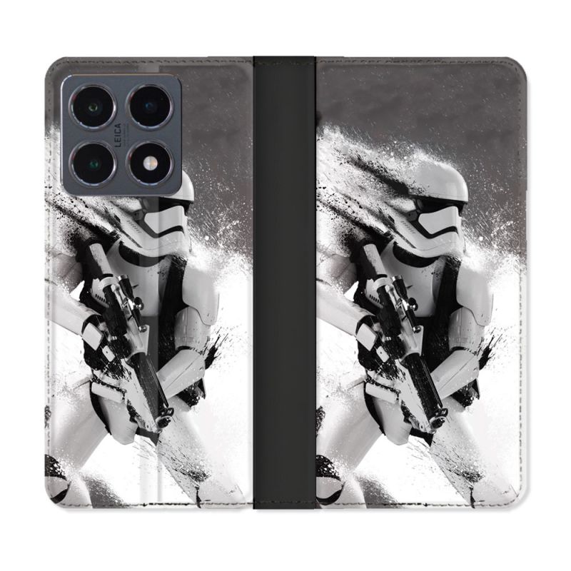 Housse cuir portefeuille Pour Xiaomi 15T Pro Star Wars - Trooper